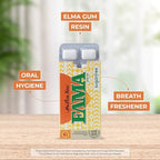 Supersmart - Mastic Gum Chewing Gum ELMA - Chios Greek Gum - Natural Oral Hygiene - Sugar Free - Menthol Taste with Xylitol | GMO & Gluten Free - 5x10 Gums