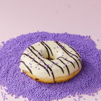 Purple Nonpareils Sprinkles, Sujoygar 4oz Edible Cake Sprinkles for Ice Cream Toppings Cupcake Chocolate Decoration, Wedding Party Cookies Baking Dessert Food Supplies