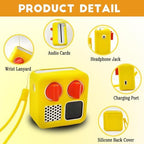 xcivi Anti-Slip Silicone Cover for YOTO Mini Audio Player, Protective Sleeve Case for Mini Player; Accessory for Kids Music Players (case only) (Yellow), YT003
