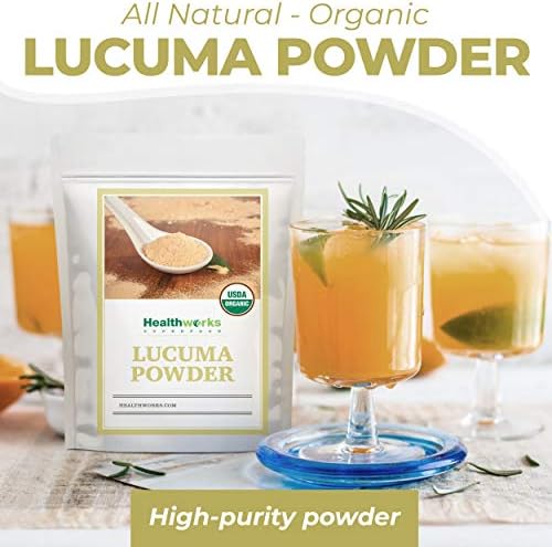 Healthworks Superfoods Lucuma Powder Organic - 16 Oz / 1 Lb - Raw, All-Natural & Certified Organic - Keto, Vegan & Non-GMO - Peruvian Origin - Antioxidant Superfood