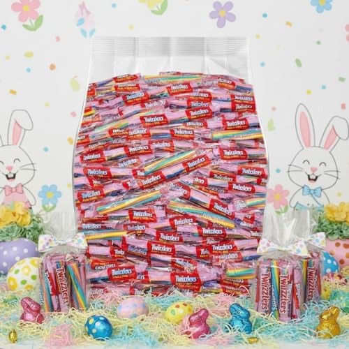Twizzlers Pull n Peel Easter Candy Bulk - 55 Strawberry Cream Twizzlers Individually Wrapped Pastel Candy for Easter Baskets, Egg Hunts & Party Favors – Twizzlers Bulk Candy 1.5 Pounds