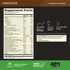 Optimum Nutrition Serious Mass, Weight Gainer Protein Powder, Mass Gainer, Vitamin C and Zinc for Immune Support, Creatine, Chocolate, 12 Pound (Packaging May Vary)