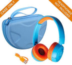 Kids Headphones Case Compatible with JBL Junior 320 / Junior 320BT / JR 300BT Kids Wireless On-Ear Wireless Headphones- Blue