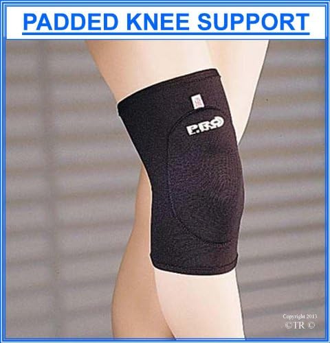Proline Padded Knee Support in Neoprene, Color - Black, Size - X.Large