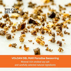 VOLCAN DEL MAR Mesquite Smoked Sea Salt Blend – Unrefined Gourmet Sea Salt Flakes from Mexico – 100% Natural Seasoning for Cooking & Finishing – Paradise (Mild) – 3.5 oz