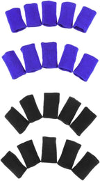 Didiseaon Finger Sleeve Support Brace 20pcs Gel Finger Protectors Breathable Elastic Thumb Guard for Sports for Basketball Tennis