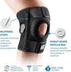 733CA Knee Brace for Meniscus Tear, Arthritis Pain Relief & Patella Support – Dual Stabilizers, Patella Pad & Tendon Strap for ACL/LCL, Tendonitis, Running, Squats, Gym, and Sports Injury Recovery (X-Large,1pcs)