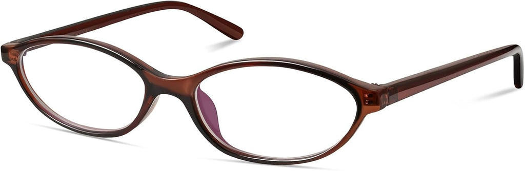 Oval Blue Light Blocking Glasses for Women Retro 90s Cat Eye Frame Glasses Computer TV Eyeglasses Anti Eyestrain