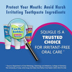 Squigle Tooth Builder SLS Free Toothpaste (Stops Tooth Sensitivity) Prevents Canker Sores, Cavities, Perioral Dermatitis, Bad Breath, Chapped Lips, 4 oz (4 Ounce (Pack of 1), Unflavored)