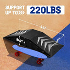 Yes4All Single-Piece Skateboard Ramp, Bike Ramp, Skate Ramp - Design for Beginners, More Durable, Safe, Capacity 220Lbs