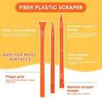 9 Pieces Plastic Scraper Tool Scratch Free Crevice Cleaning Sticker Remover Tool Multipurpose Non Scratch Scrapers for Tight Spaces, Kitchen, Crevices, Auto Detailing, Paint