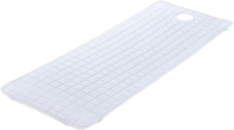 Massage Bed Cover SPA Treatment Couch Mattresses with Breath Hole (180x60cm,White)