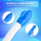 Jhua Foldable Butt Wiper Tool for Women Men Toilet Aids for Wiping 15.7" Long Comfort Bottom Buddy Wiping Aid, Self Wipe Assist Toilet Aids Wand for Disabled, Elderly, Overweight, Pregnant People