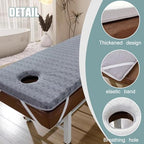 Gray,185 * 70cm(T), Thicken 4cm Memory Foam Massage Mattress Pad with Breath Hole Beauty Salon Bed Mattress Topper Spa Bed Mattress Pad Lash Bed Topper Massage Accessories Protective Pad