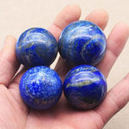 Natural Lapis Lazuli Ball Polished Chakra Stone Crystal Sphere for Reiki Crystal Healing Wiccan Gifts,Diameter 25mm