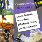 mygezi 2 Pack 60 Pcs Shoe Sneaker Wipes Cleaner Quick Wipes Disposable Travel Portable Removes Dirt, Stains