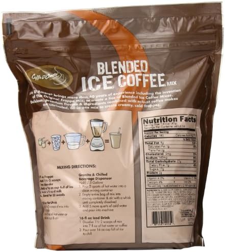 DaVinci Gourmet Mocha Blended Iced Coffee Mix, 3 Pound (Pack of 1)