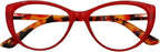 Classic Cateye Reading Glasses for Women – Retro Butterfly Frame, Blue Light Blocking Readers, HD Lens, Spring Hinge
