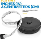 Tape Measure for Body Measuring Tape - (Pack of 4) Dual Sided Inch and CM, Portable, Retractable Soft Ruler Tool for Measurements Body Fat, Fitness Sewing and Accurate Body Fat Calculator