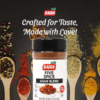 Badia Five Spice Asian Blend, 4 oz – Sweet Aromatic Flavor – Asian Fusion Blend of Anise, Cloves, Cinnamon, Fennel & Ginger, No Salt, Gluten Free