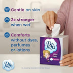 Puffs Ultra Soft Non-Lotion Facial Tissue, 8 Family Boxes, 124 Facial Tissues per Box