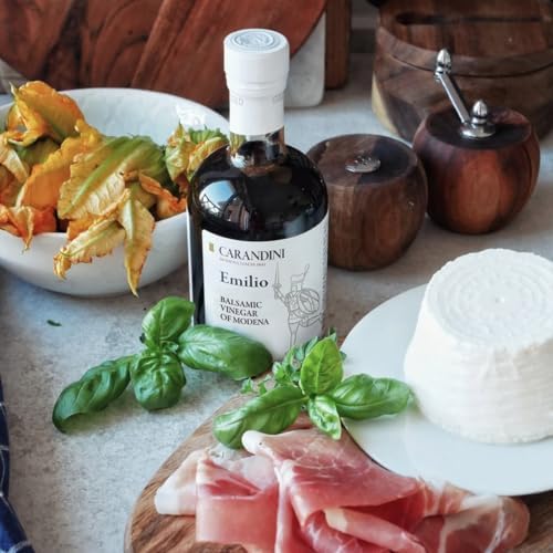 Carandini Emilio Silver Balsamic Vinegar of Modena PGI Premium Italian Vinegars | Made in Italy - 8.45 fl oz
