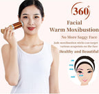 Moxibustion Pot Ceramic Moxa Sticks Burner Holder Portable Scraping Cup Pure Moxa 54 Rolls Heat Therapy Set Health Care Tool
