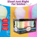 Albert's Variety Flavored Cotton Candy – 12 Pack – Fluffy Rainbow Assorted Sweet Treat – Resealable Tubs – Perfect for Parties & Events, (Assorted mix of Blueberry, Apple, Strawberry)