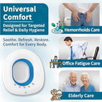 Msiori Sitz Bath for Toilet Seat, Hemorrhoids and Postpartum Care - Yoni Steam Seat - Pregnant Women and Perineal Care, Sits Bath Kit for Women - Collapsible