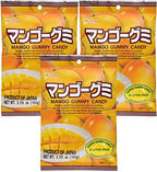 Kasugai Mango Gummy Candy 3.59oz (3 Pack)