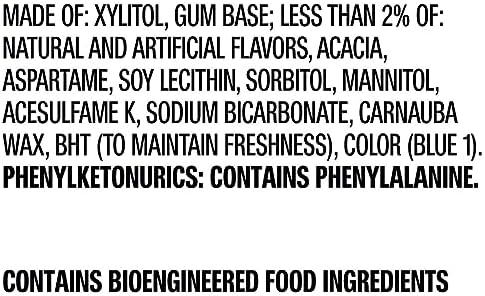 ORBIT Gum White Peppermint Sugar Free Chewing Gum Bulk Pack, 40 Piece Bottle (Pack of 4)