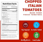 Dei Fratelli Chopped Italian Tomatoes with Herbs and Olive Oil - Vine-Ripened – Non GMO, Gluten-Free (28 oz. Cans, 6 pack)