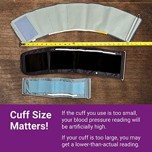 A&D Medical Wide Range Blood Pressure Cuff Replacement (8.6-16.5" / 22-42cm), Latex Free Blood Pressure Cuff, UA-420A ISO-Compliant Connector for Home Use A&D Medical Blood Pressure Monitors