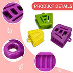Chengu 12 Pcs Dental Bite Blocks All Size Mouth Props Silicone for Child Kids Adults Dental Bite Blocks Multi Size Mouth Opener Teeth Clenching, Large, Medium and Small