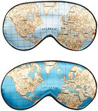 Kikkerland Maps Ultra Soft Sleep Mask - Assorted