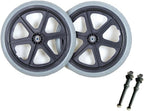 16 Inch Manual Wheelchair Replacement Rear Wheel, 16x1.75 Wheelchair Wheel Accessories, Non-Pneumatic Solid Tires, Bearing 12 mm(1/2 inch), 1 Pair