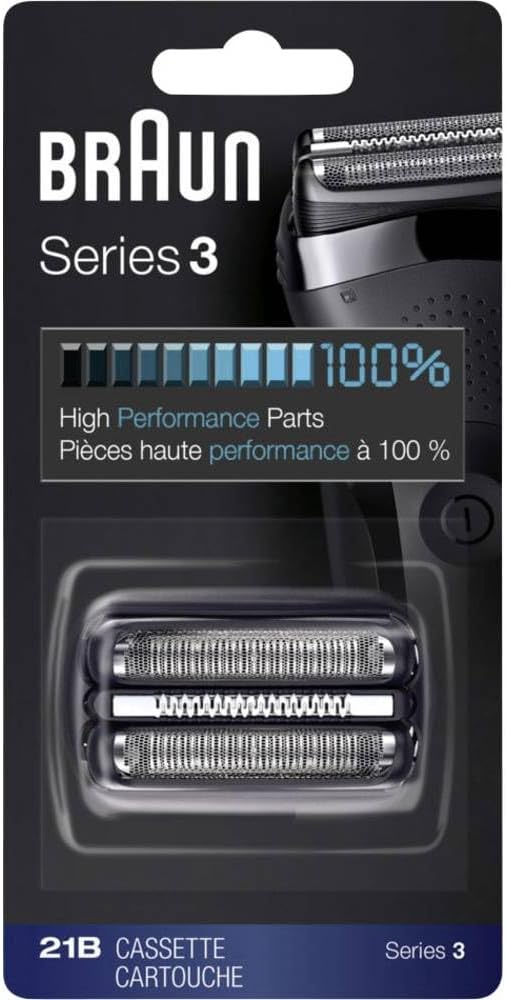 Braun Replacement for 21B Razor Razors Series 3 Black