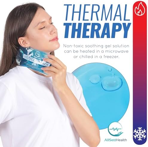 Reusable Hot and Cold Gel Ice Packs for Injuries - Gel Cold Packs for Injuries - Multiple Shapes and Sizes 7 Variety Pack