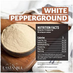 Eastanbul White Pepper Ground, 7.1oz, Premium Ground White Pepper Powder, Perfect for Cooking and Seasoning, Vegan, Gluten Free, Non GMO, No MSG