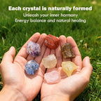7Pcs Crystals and Healing Stones, Real Healing Crystals, Raw Crystals, Rose Quartz, Amethyst, Citrine, Quartz