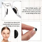 10 Pairs Eyeglass Nose Pads Non-Slip Stick On Glasses Nose Pieces Pad Soft Silicone Glasses Noses Grips for Eyeglass Sunglasses(Black)