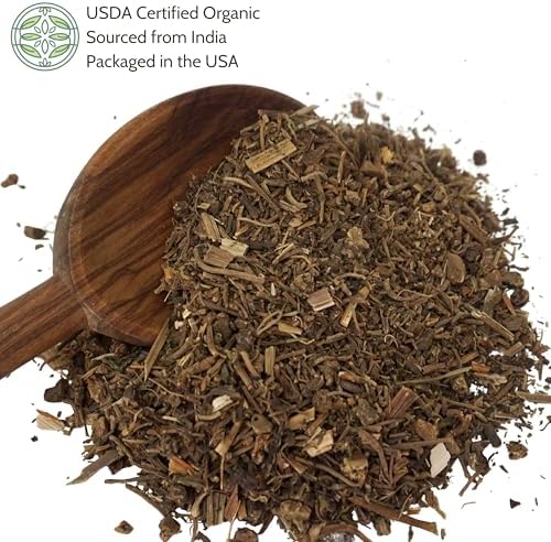 Elanen Naturals Organic Valerian Root 4 oz. (113g), USDA Certified Organic Valerian Root Herb Tea, Te De Valeriana Para Dormir, Valarian Officinalis Whole Loose Leaf, Cut & Sifted