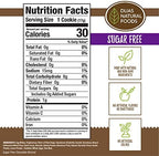 DIJAS Natural Foods, Crunchy Sugar-Free Biscotti Cookie, All Natural, Fat Free, Preservative Free Ingredients, Delicious Low Calorie Snack (5 Ounces, Chocolate Almond)