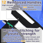 Multipurpose 72" x 40" Positioning Bed Pad with Reinforced Handles - Reusable & Washable Transfer Sheet for Turning, Lifting & Repositioning - Double-Sided Nylon Fabric, Blue