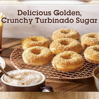 Natural Brown Turbinado Cane Sugar Packets – 50 Count – Raw Cane Sugar Sachets – 4g Each – Premium Natural Sweetener for Coffee, Tea, Baking, Office, Restaurants, and Travel