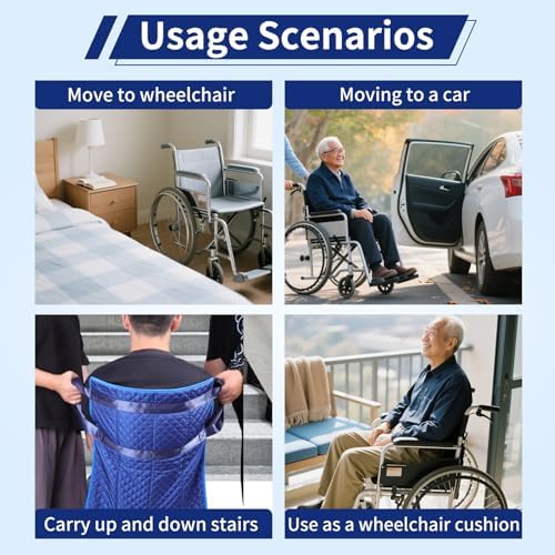 Transfer Board Slide Board for Transferring – Patient Lift Transfer Chair Stair Chair Wheelchair to Car Transfer Devices – Adaptive Bed Assistance Products & Elderly Lift Assist Devices