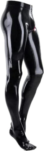 Sexy Latex Trouser Men 3D Crotch and Zip Skinny Latex Leggings,Customize,X-Large