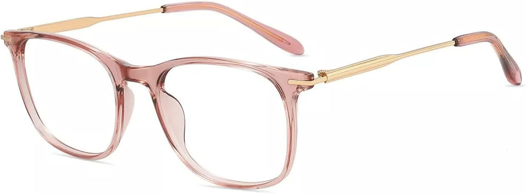 Firmoo Blue Light Glasses for Women Men, Reading Glasses 0.0x-3.0x, Ultra Light Square Frame, Premium TR90 & Metal Blend