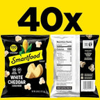 Smartfood Popcorn, White Cheddar, 0.625 Ounce (Pack of 40)