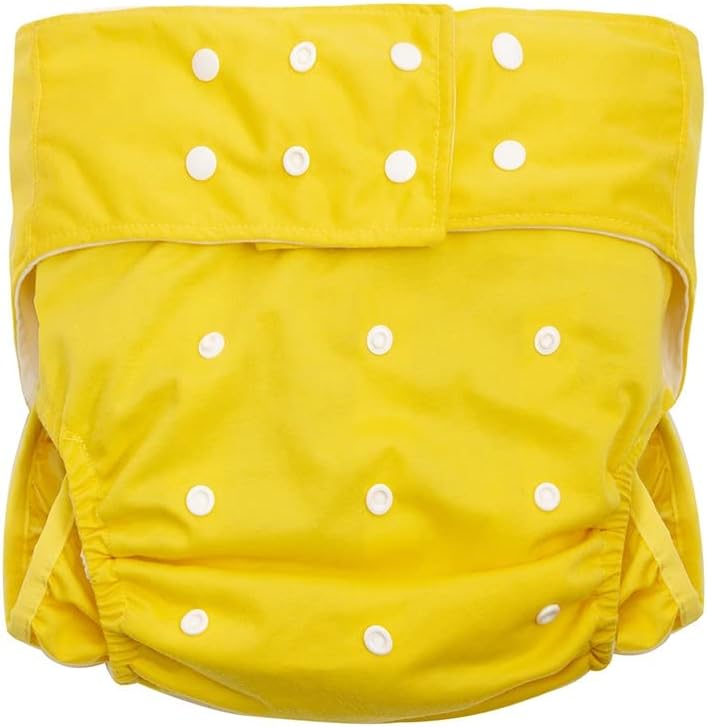 Incontinence and Disability Care Cloth Diapers, Reusable Adjustable Size Breathable Leakfree Pocket Diaper (Color : E, Size : Medium)